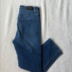 Express Super High Rise Slim jean, button fly
